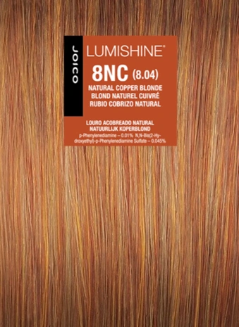 Joico Lumishine Permanent Créme - 8NC (8.04) Natural Copper Blonde Hajfesték 74ml főképe